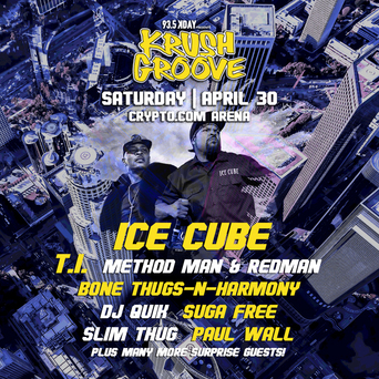 2022 Krush Groove Makes Return To Crypto.com Arena With Ice Cube, T.I. Headliners